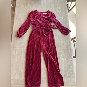 ALY & JAY for Anthropologie velvet jumper gorgeous color, fit and butter soft